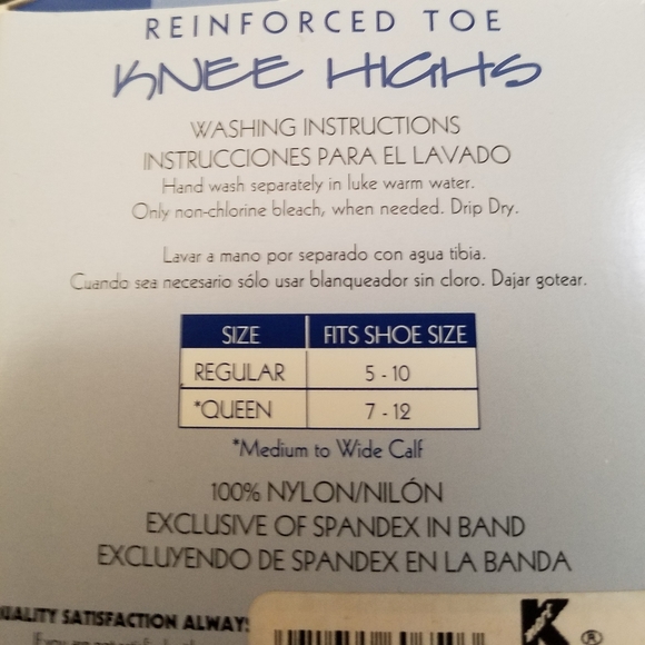 Vintage Silkies Control Top Pantyhose X-TALL black/Queen knee high black - Picture 5 of 5